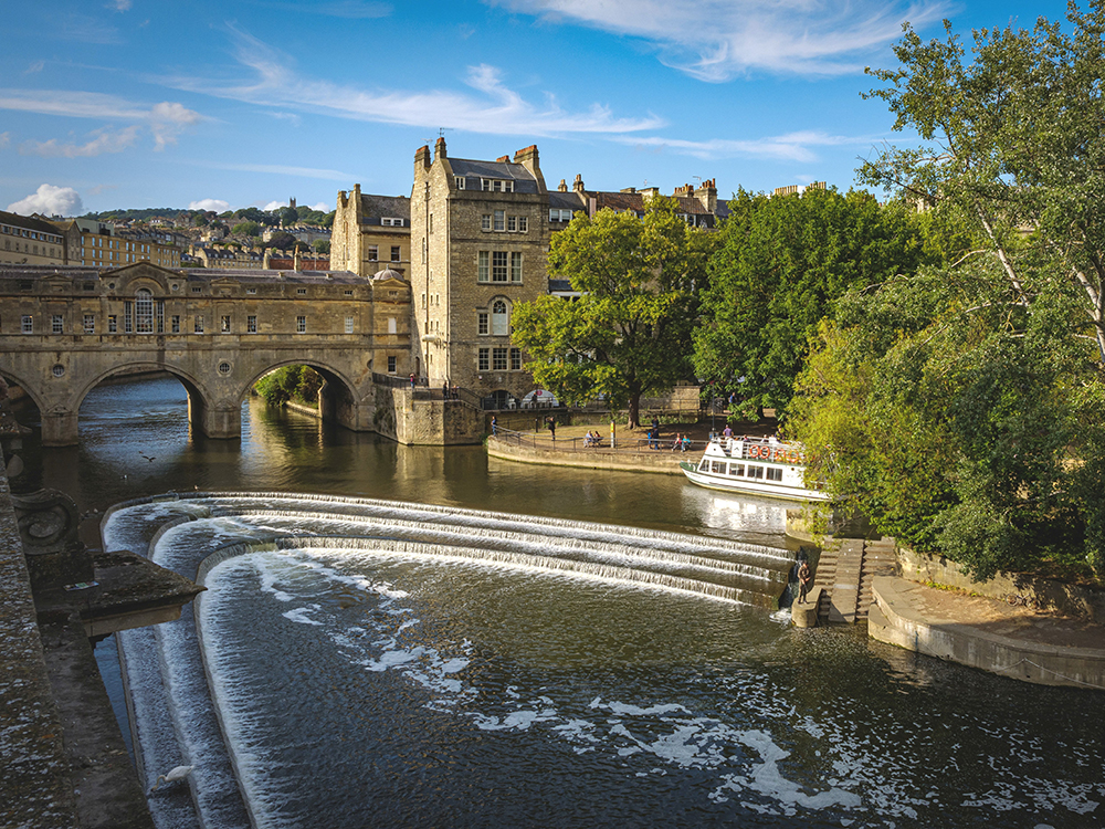 Water’s a way of life down near Lowden Garden Centre, a stone’s throw from the aquatically addled city of Bath