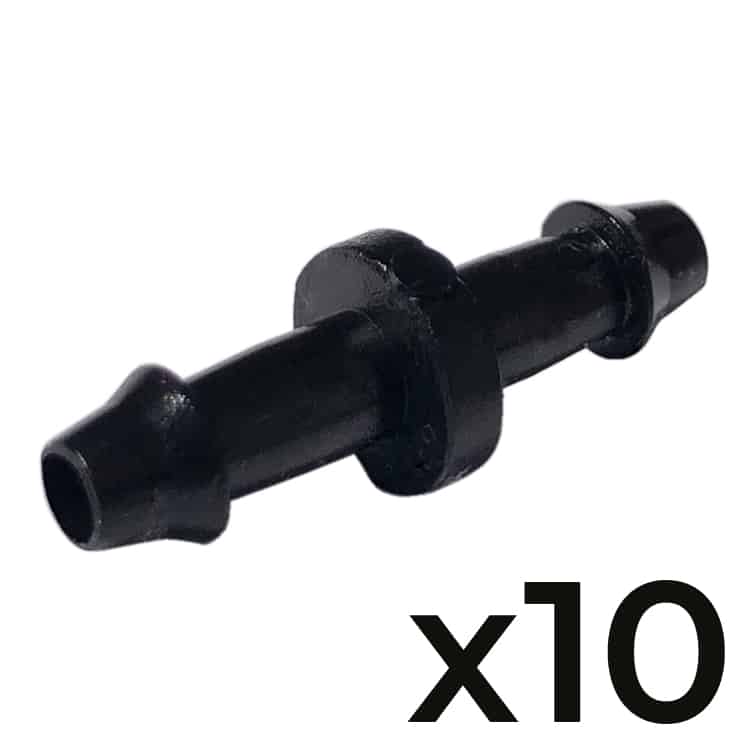 6mm Straight Connector (10 Pack)